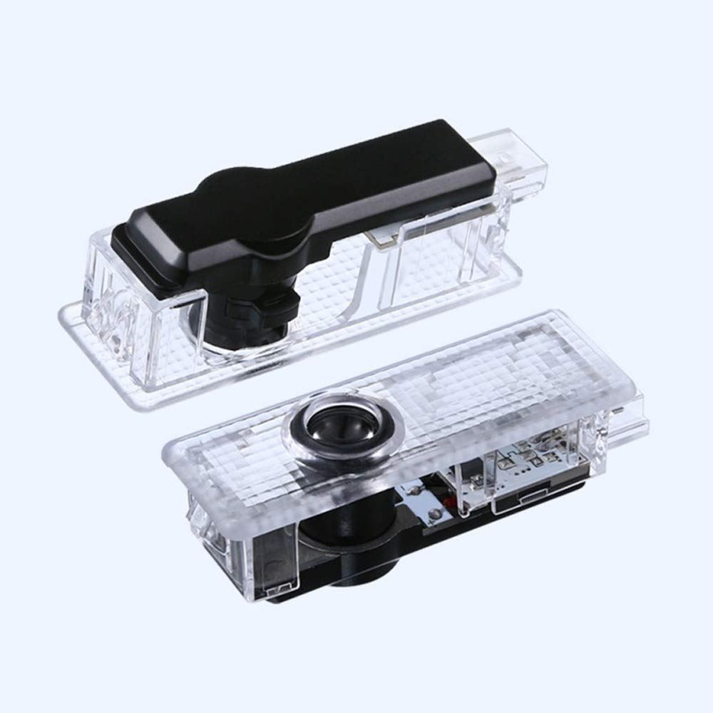 

QJZoncuji Набор из 2 светодиодных чипов Логотип Subaru Подсветка двери Подсветка двери Светодиодная шторка с логотипом