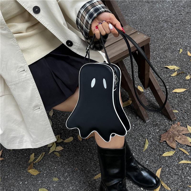 Lady Halloween ghost kid crossbody bag lady funny ghost diagonal shoulder bag