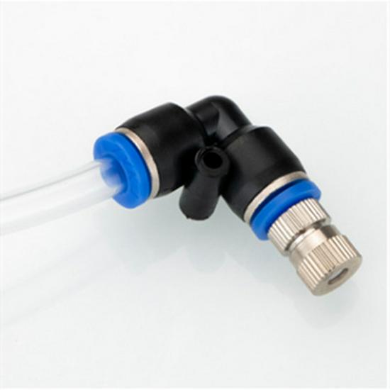 Quick-Connect Low-Pressure Atomizing Nozzle: Cooling, Humidification, Mist Dust Control, Outdoor Cooling, Aquaculture, Disinfection