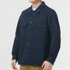 Timberland Solid Color Outdoor Sports Casual Loose Work Business Collar Long Sleeve Shirt Men shirts Deep-Sapphire-Blue A28QG-433
