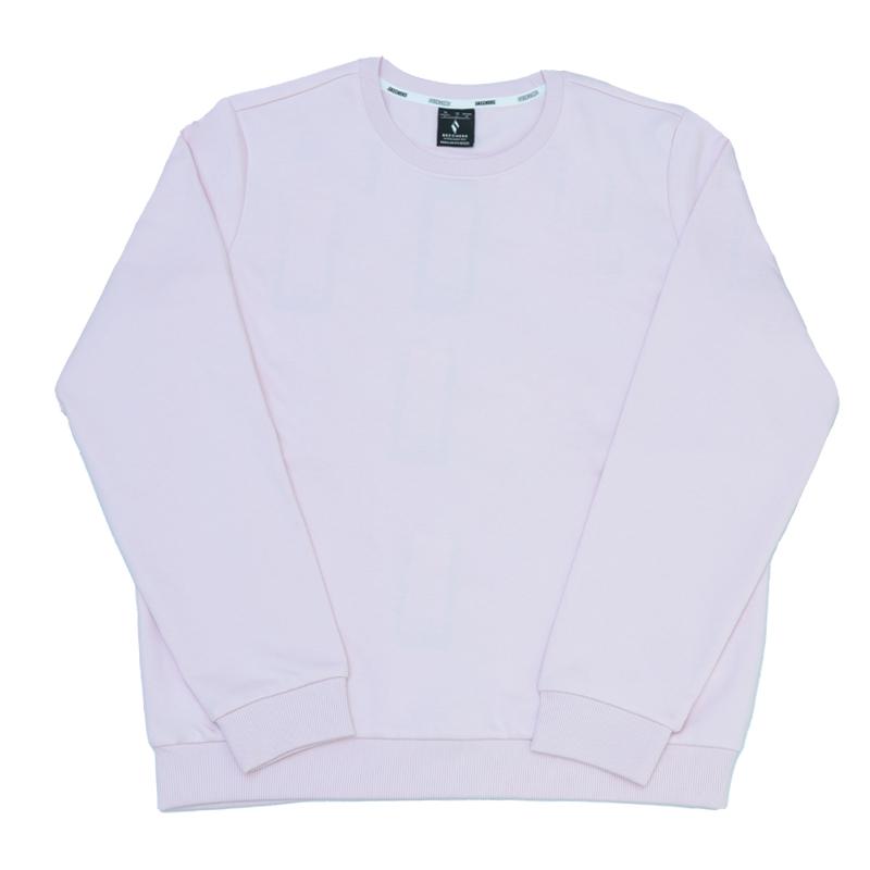 Skechers Basic Solid Color Simple Casual Sports Pullover Round Neck Sweatshirt Women sweatshirt RF-L424W032-01NX XL