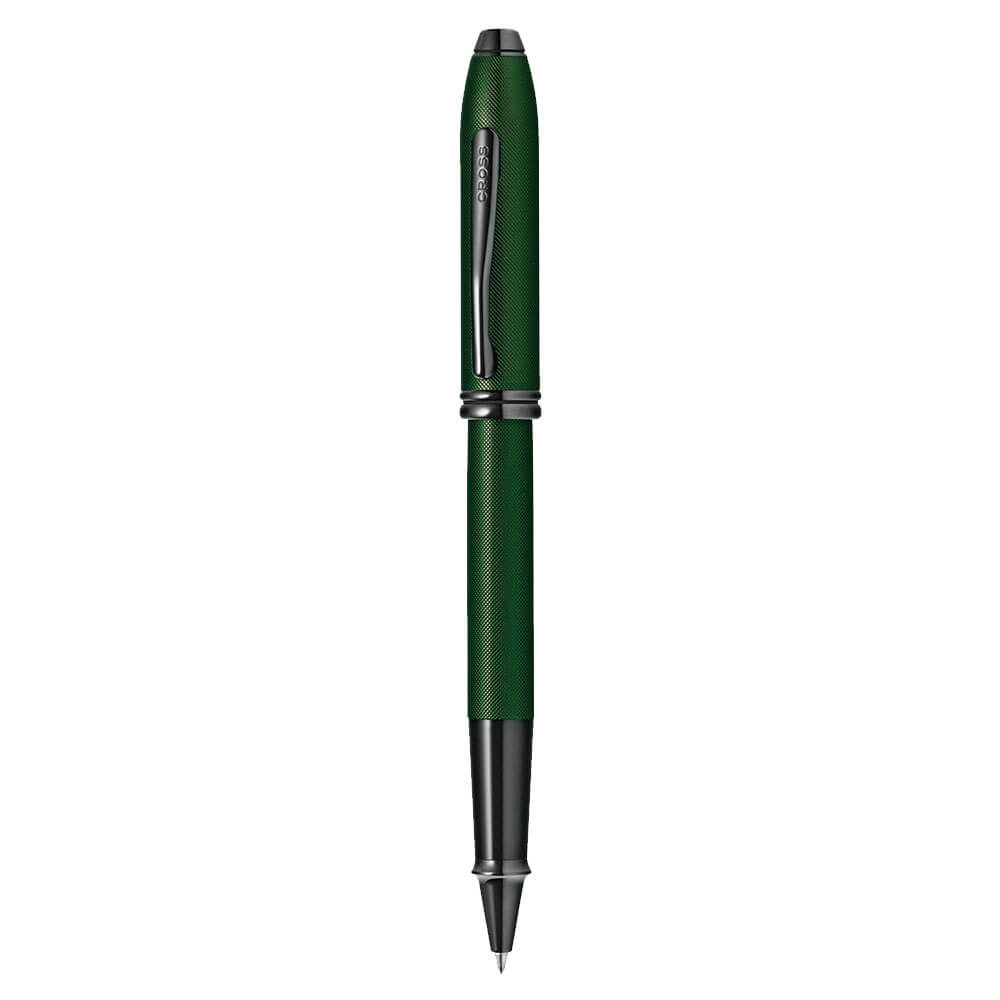 Cross Townsend Green MicroKnurl and HP Black Pen (Rollerball)