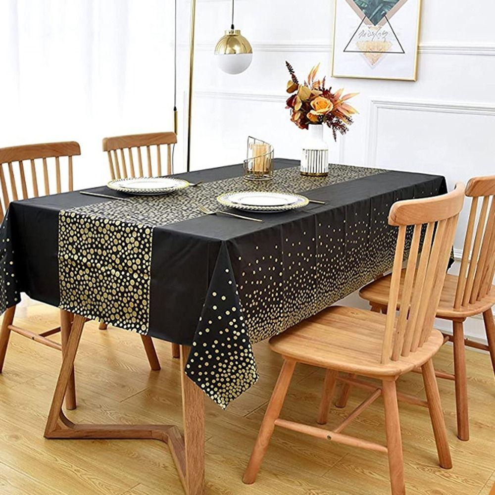 Plastic Disposable Table Decor for Party Tablecover Picnic Cloth Tablecloth Table Runner