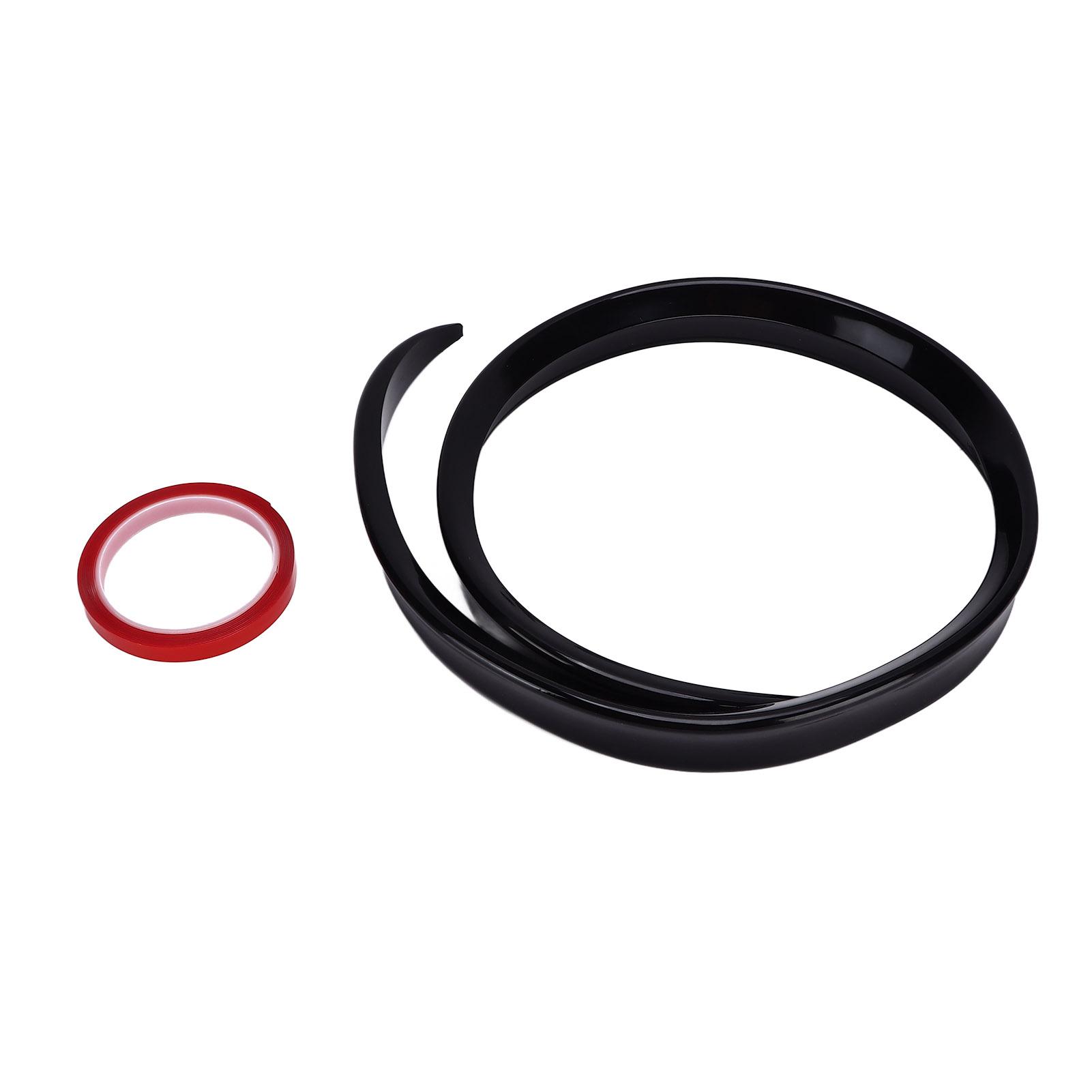 

Универсальный глянцевый черный задний спойлер на багажник автомобиля, резиновое крыло спойлера с защитой от УФ-лучей