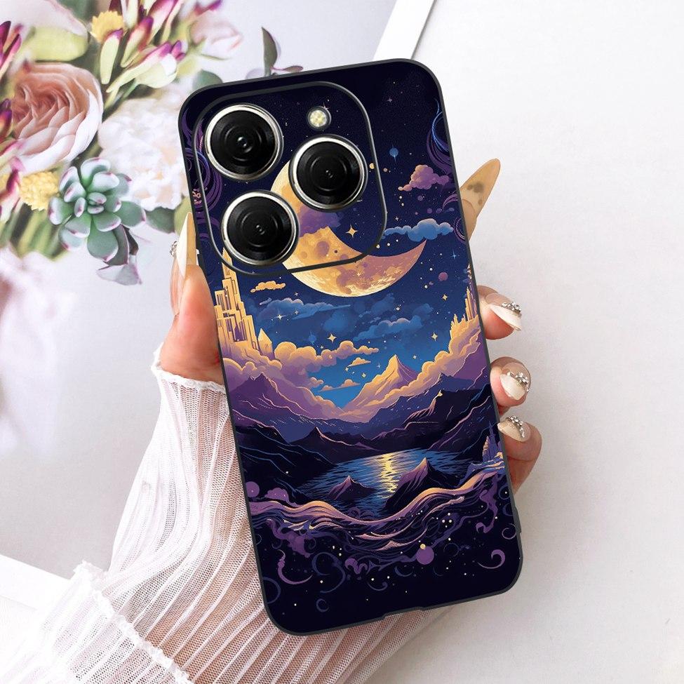 Case For Tecno Spark 20 Pro Cover KJ6 Cute Cat Fashion Butterfly Painted Casing For Techno Spark 20 Pro Bumper