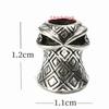 10Pcs Large Hole Anti Lost Lanyard Bead Zinc Alloy Non Slip Lanyard Bead  for Umbrella Rope