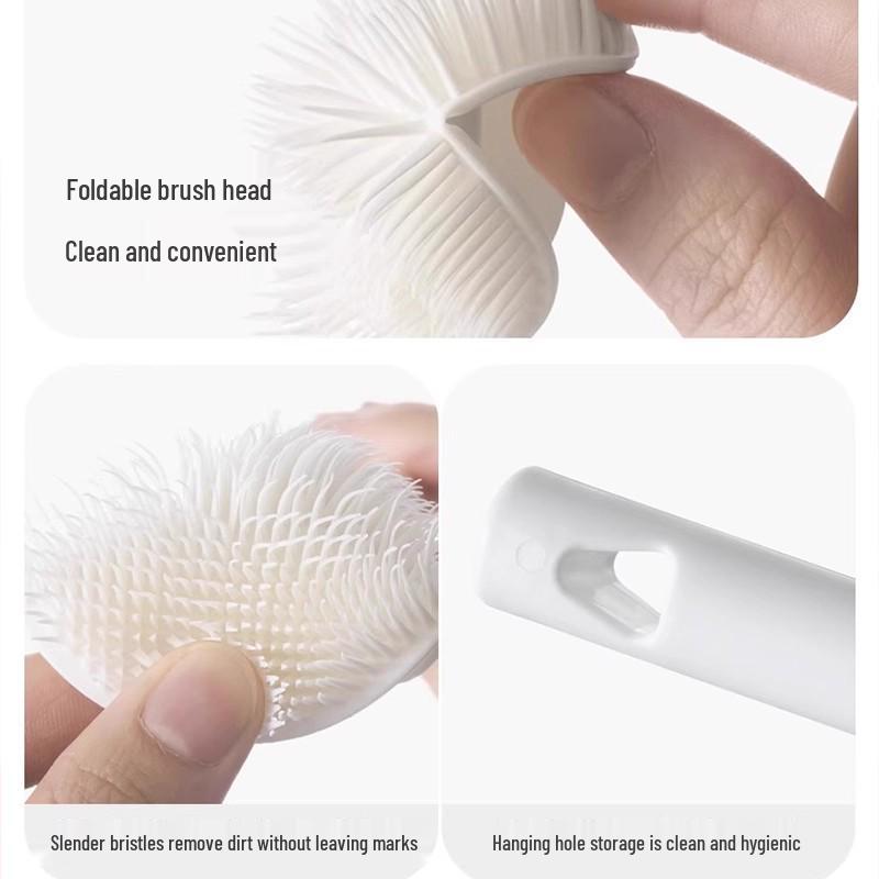 Flexible Long-Handled Cup Brush for Cleaning Insulated Bottles and Baby Bottles