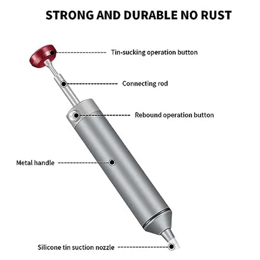 Desoldering Pump Suction Tin Gun Removal Vacuum Solder Iron Welding Repair Tool