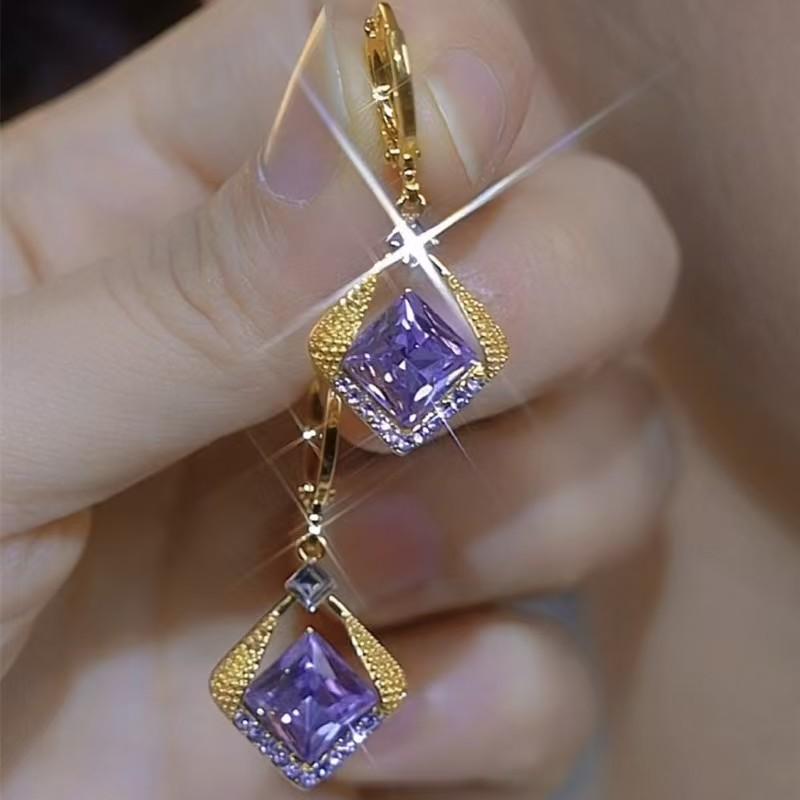 

Элегантные высококачественные серьги с кристаллами и бриллиантами, универсальные украшения для вечеринок для женщин, новое поступление