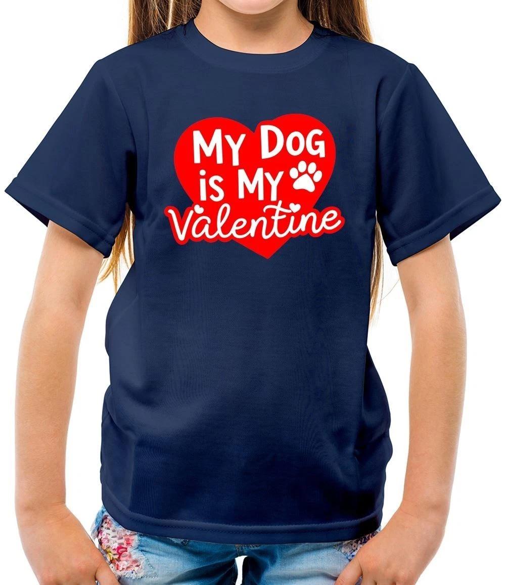 My Dog Is My Valentine - Kids T-Shirt - Love Pet Dogs Labrador Cute Funny 150