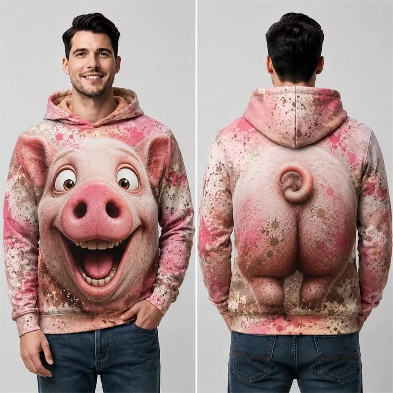 Weihnachten Winter Weihnachtsmann 3D-Druck Hoodies Damen Herren Lässig Streetwear Langarm Kapuzenpullover Pullover Kleidung Oberteil