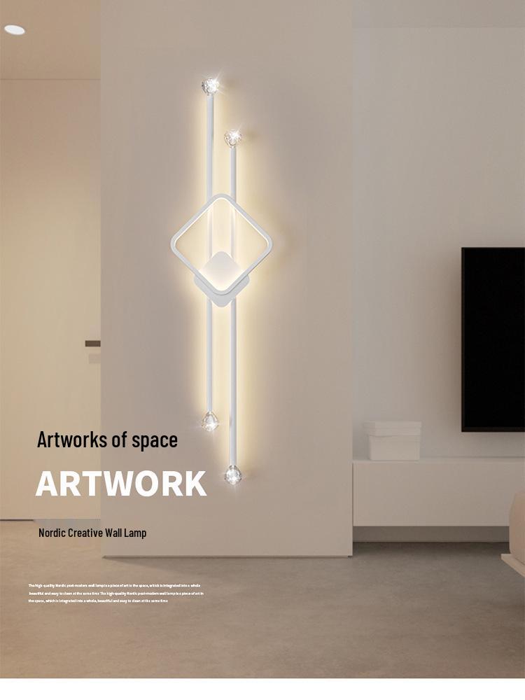 Modern LED Luxury Wall Lamp: Creative Bedside Light for Home Living Room