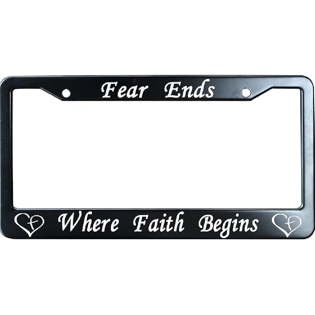 Do You Follow Jesus This Close? Matte Black Stainless Steel License Plate Frame For Christian, Jesus/God Auto Car Tag Frame, Heavy Duty License Plate