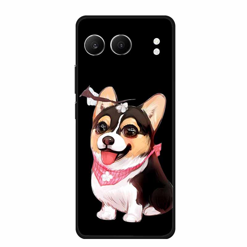For OnePlus Nord 4 Back Cover Case Cute Cartoon Cat Black Silicone Soft Phone Cases For OnePlus Nord 4 Case Nord4 6.74" Capa Bag