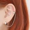 [1+1] Surgical Piercing Another Ring Chain 2 types, choose 1, one side for sale