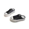 Half Slippers 2025 New Spring and Summer Super Fire Rhinestone Satin Surface Lazy Thick Bottom Versatile Bag Head Slippers Women's Wear