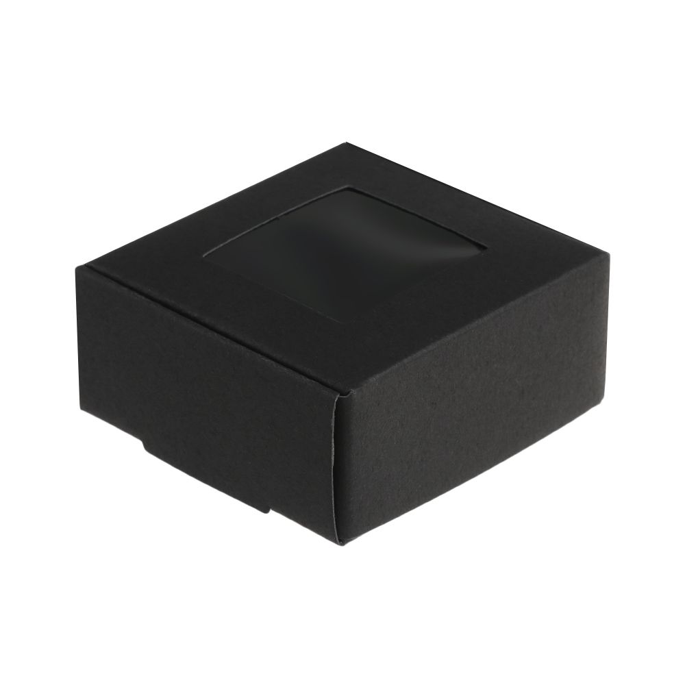 Present Case Valentine's Day Gift Paper Gift Box Candy Wrapping Bag Clear PVC Window Cake Package