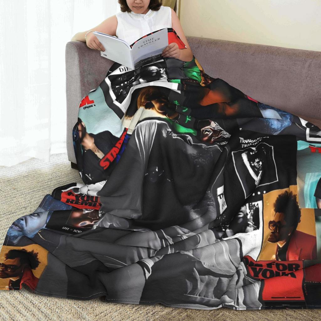 The Weeknds Rapper Singer Blanket Quality Soft  Throw Blanket Winter Picnic Outdoor Comfortable Bedspread
