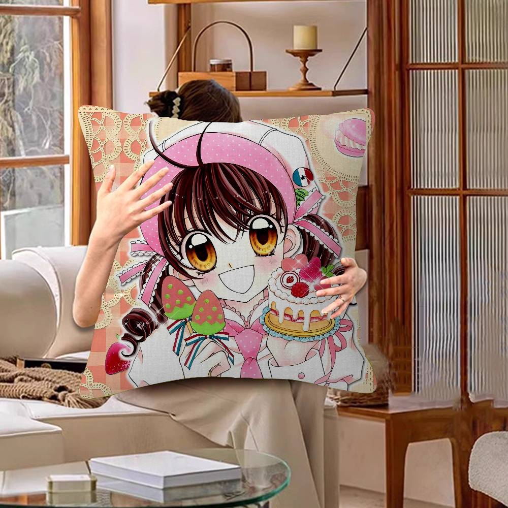 Anime Yumeiro Patissiere Cushion Cover Pillow Cover Decor Pillowcase Printed Cushion Case For Couch