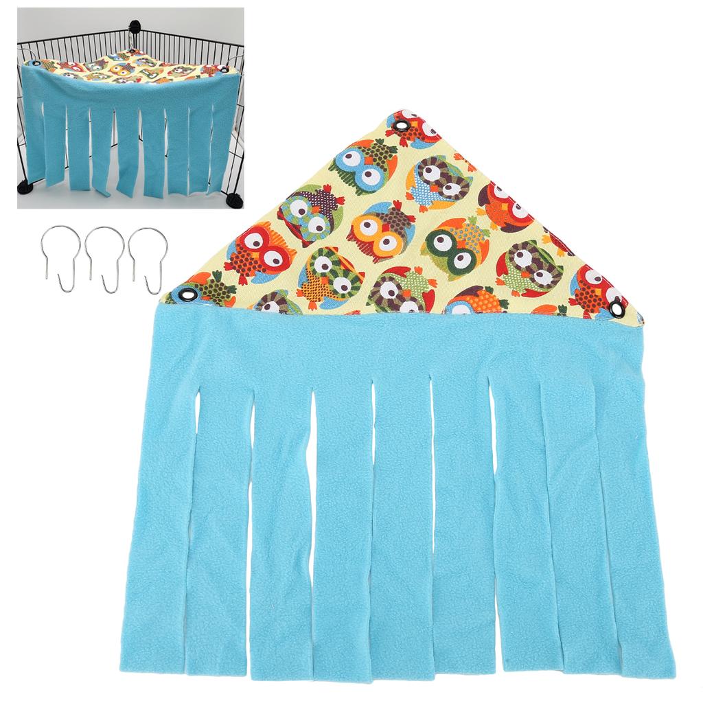 Animal Corner Hideout Canvas Flannel Corner Tent for Hamsters Ferrets Chinchillas