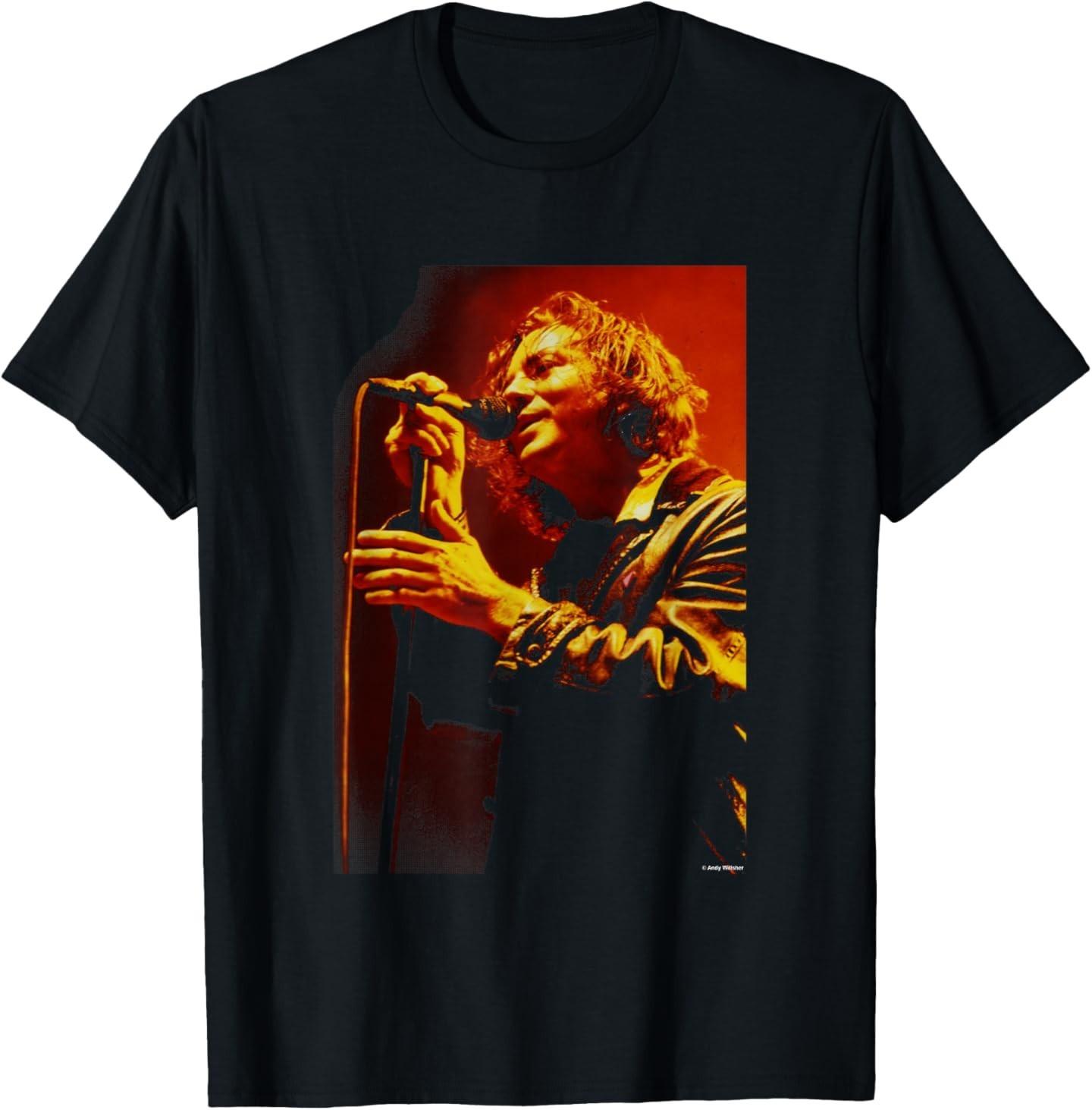 Eddie Vedder Pearl Jam Singer by Andy Willsher T-Shirt S разноцветный