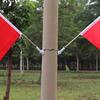 Adjustable RVs Flag Poles Mount 180 Degree Rotation Double Hole Design For Wall And Light Poles Installation Aluminum Alloy