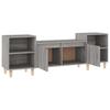 vidaXL TV-Schrank Grau Sonoma 160x35x55 cm Holzwerkstoff