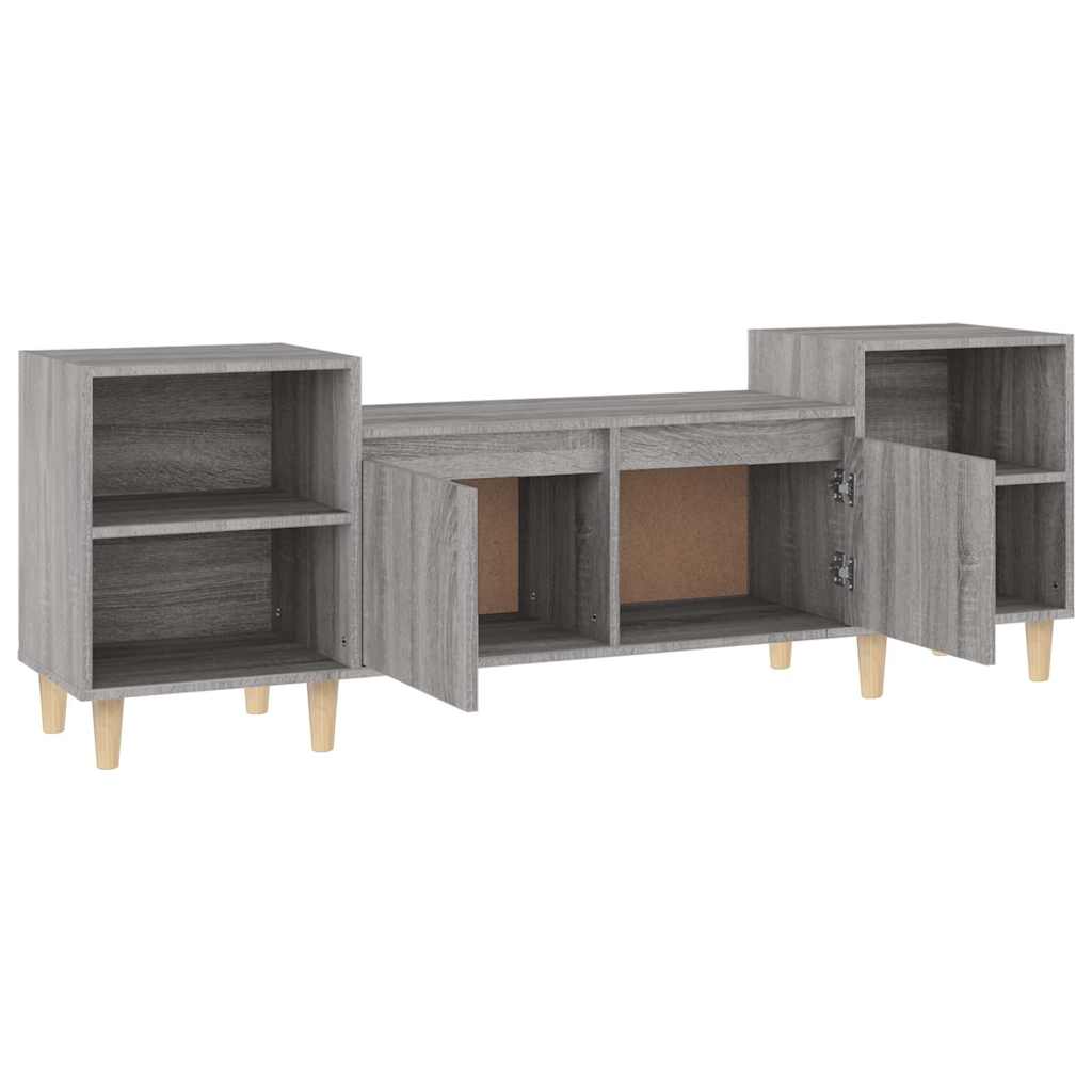 vidaXL TV-Schrank Grau Sonoma 160x35x55 cm Holzwerkstoff