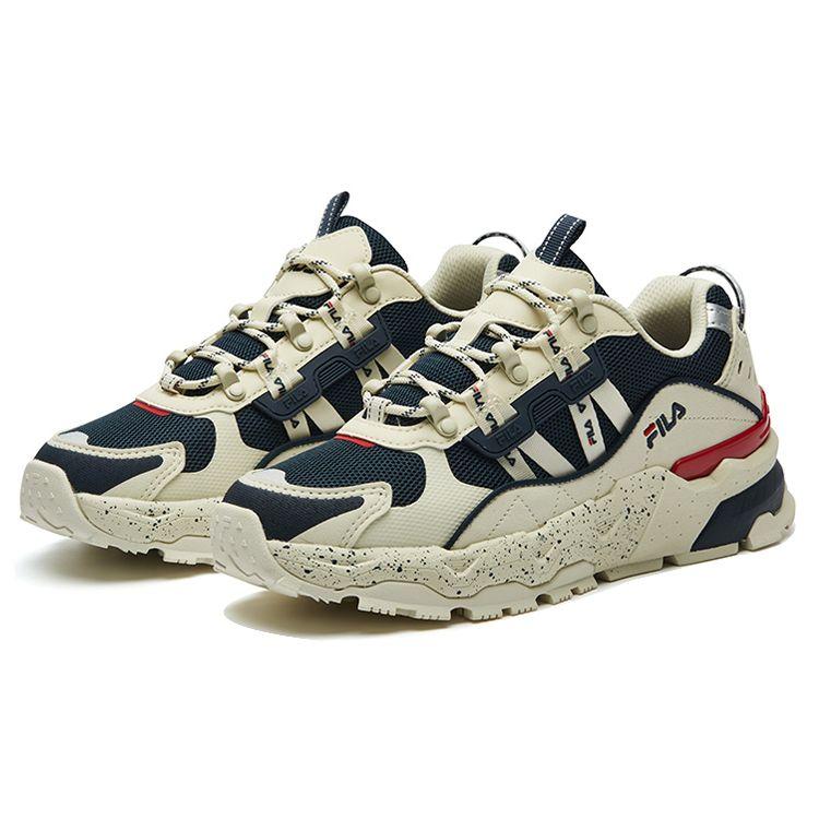 FILA Trek Fashion Versatile Casual Retro Sports Simple Shock Absorbing Wear Resistant Breathable Low Top Dad Shoes Women sneaker F12W134155FWD