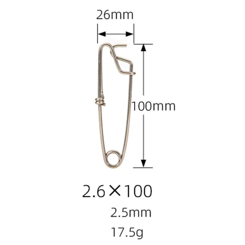 Stainless Steel Fishing  Pins With Open Eyes / Closed Eyes Swivel Connector Long Line Trolling