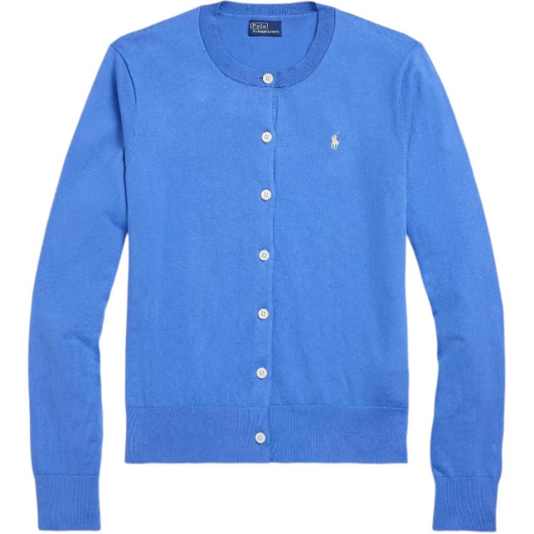 

Polo Ralph Lauren Однотонный трикотажный топ с длинным рукавом и вышивкой логотипа Женские топы Синий WMPOSWENDW20368-400 XS