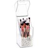 Transparent Flip-Top Acrylic Dustproof Makeup Brush and Pen Holder