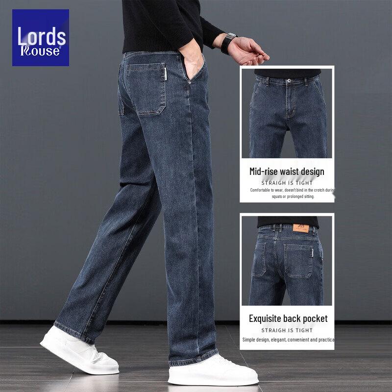 Lords Men's Premium Straight-Leg Stretch Jeans