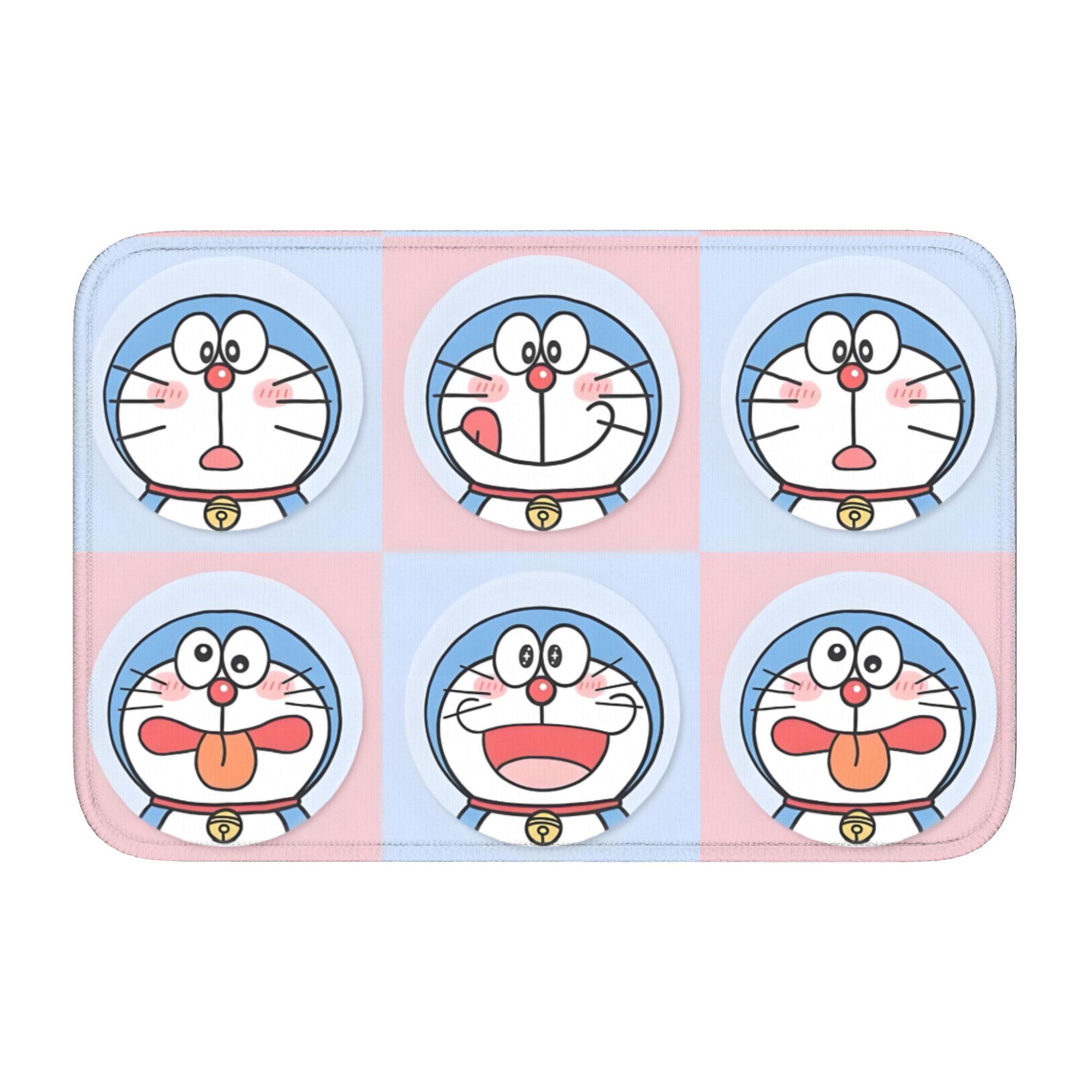 

D-Doraemons Cartoon Front Door Mat Anti-Slip Indoor Welcome Waterproof Doormat Living Room Entrance Rug Carpet Footpad 60cm x 90cm