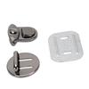 10 Sets Tuck Lock Clasp Catch Silver Black 25mm Wide Duck Tongue Lock with 30x39mm Base Plate for