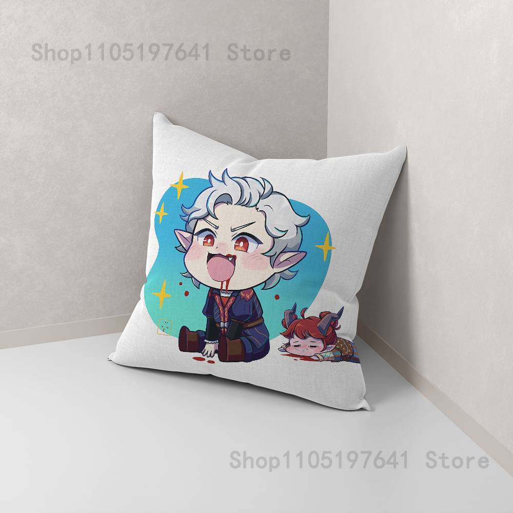 Astarion B-BaldurS G-Gate 3 Pillow Case For Sofa Decor Car Office Room Printing Cushion Cover Decorations and Protector