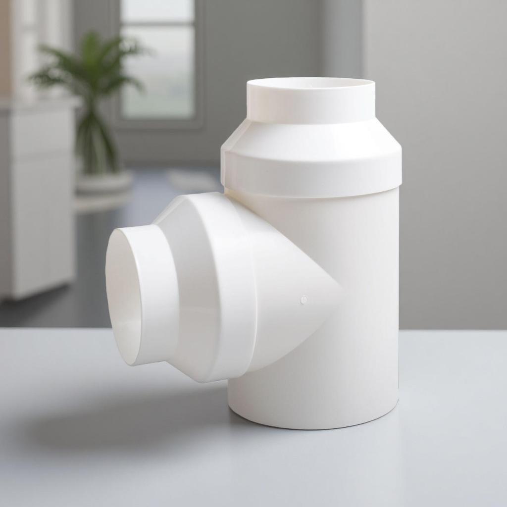 Aluminiumfolie PVC T-Stück Auspufflüftungskanal T-Verbinder 100/150/200