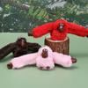 Chaveiro de Macaco de Pelúcia Fofo Pingente de Mochila Gorila Animal de Braços Longos Pingentes de Bolsa Decoração de Chaveiro Presentes de Aniversário para Adultos e Crianças