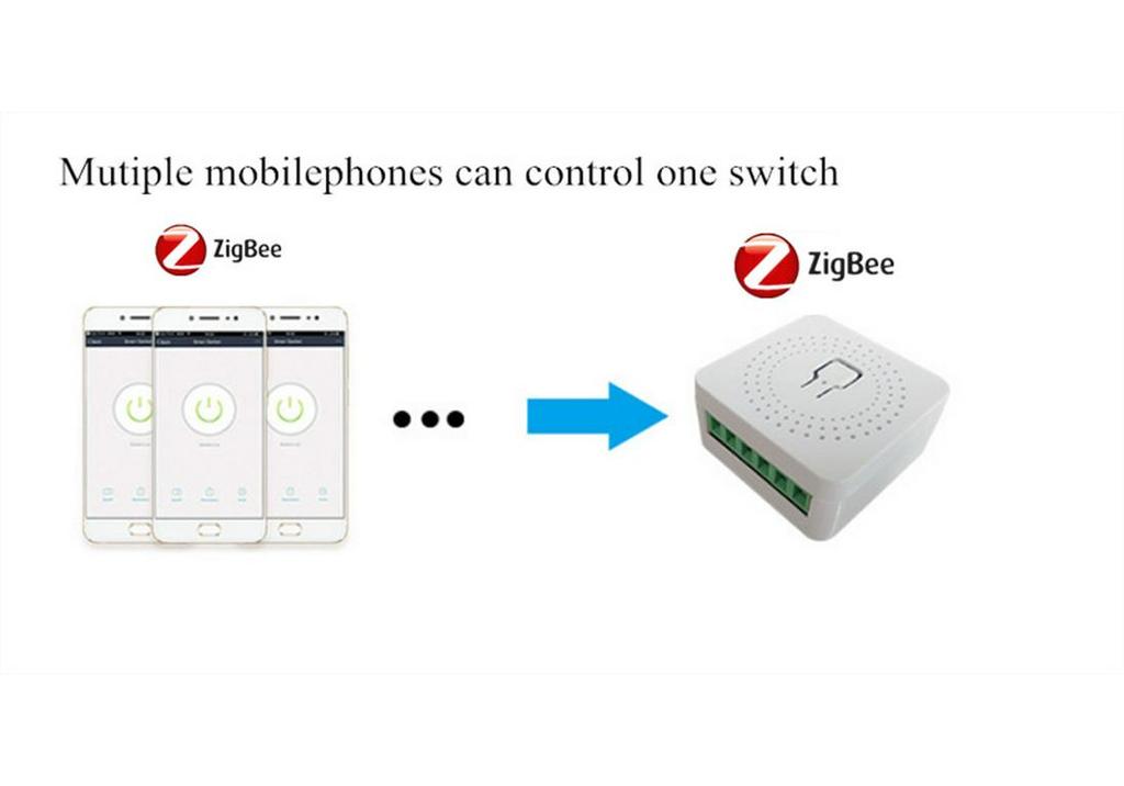 Tuya Zigbee Smart On/Off Mini 16A Switch with Alexa Voice Control