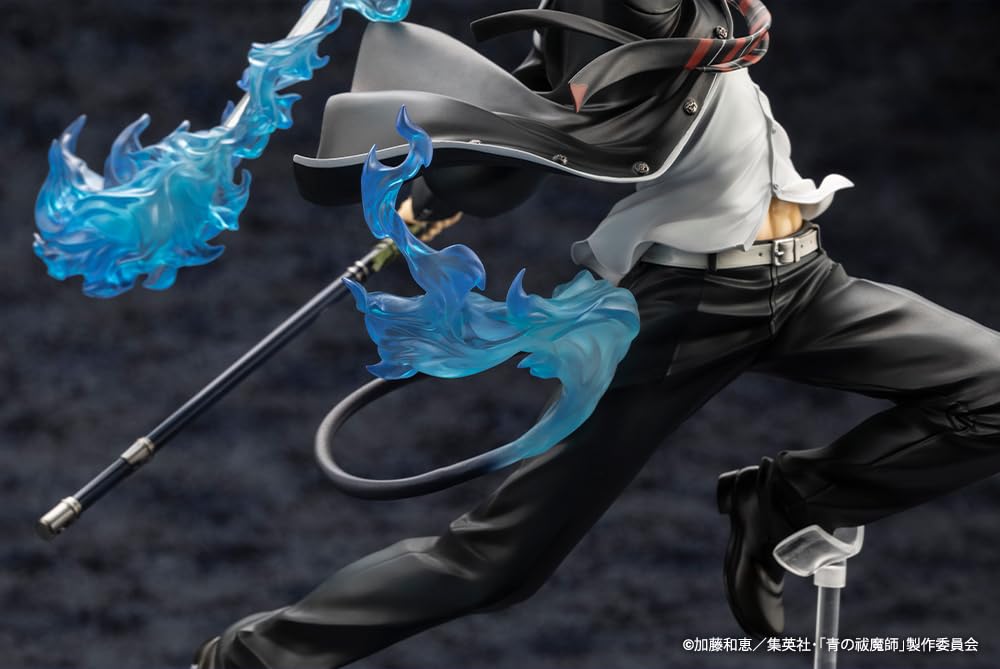 Kotobukiya Blue Yukinoha Arc ARTFX J Rin Okumura Scale PVC Figure Exorcist 1/8 Pre-painted