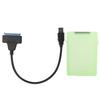Sabit Disk Adaptör Kablosu 2.5in SATA USB3.0 HDD SSD Dönüştürme Kablosu Koruma Kutulu Yeşil
