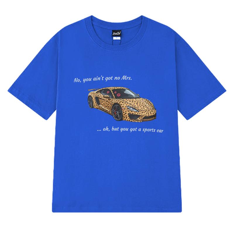 Summer Fashion Tate McRae Sports Car Lyrics Graphic T Shirts Unisex Oversized Short Sleeve T-shirt Men Women 100% Cotton Tops