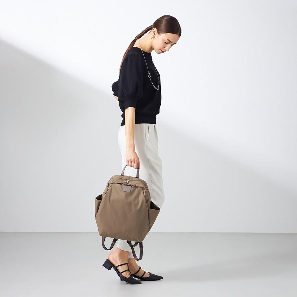 Isaac Nylon Taft Reise-Tagesrucksack 2004006 Kamel (22)