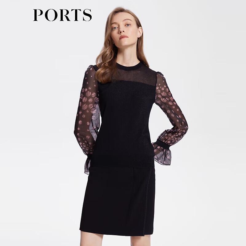 

PORTS Women s Semi-High Neck Knit Top L