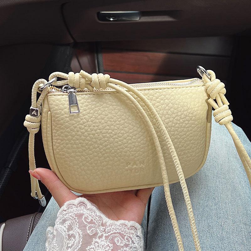 Spring and Summer Hot Sale, High-end Lychee Pattern Casual Change Bag, Niche Versatile Fashion Commuting Simple Wind Messenger Women's Bag