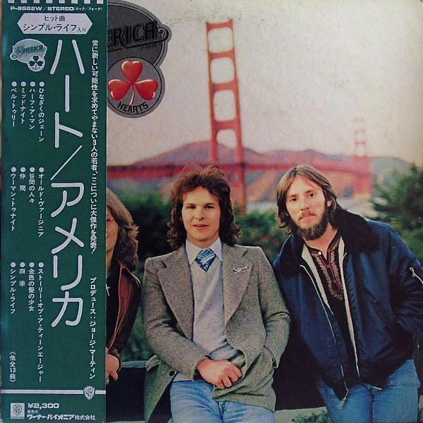 Виниловая пластинка AMERICA  Hearts P8562W WARNER 1975 Япония Рок Б/у