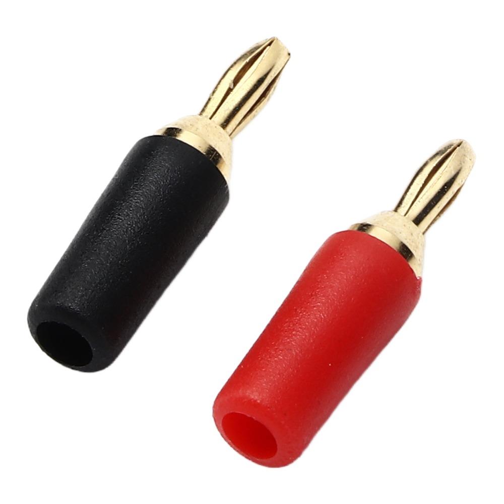 5 Sets Four Blade Speaker Connector 2.5mm Soldering Connector Male  Banana Plug  Electronic Projects