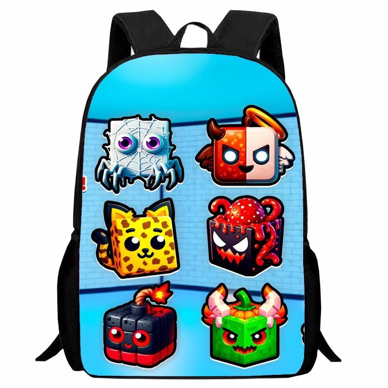 Stampa Roblox Blox Fruits Zaino Scolastico Studente Cartone Animato Merchandising Gioco Zaino Ragazzi Ragazze