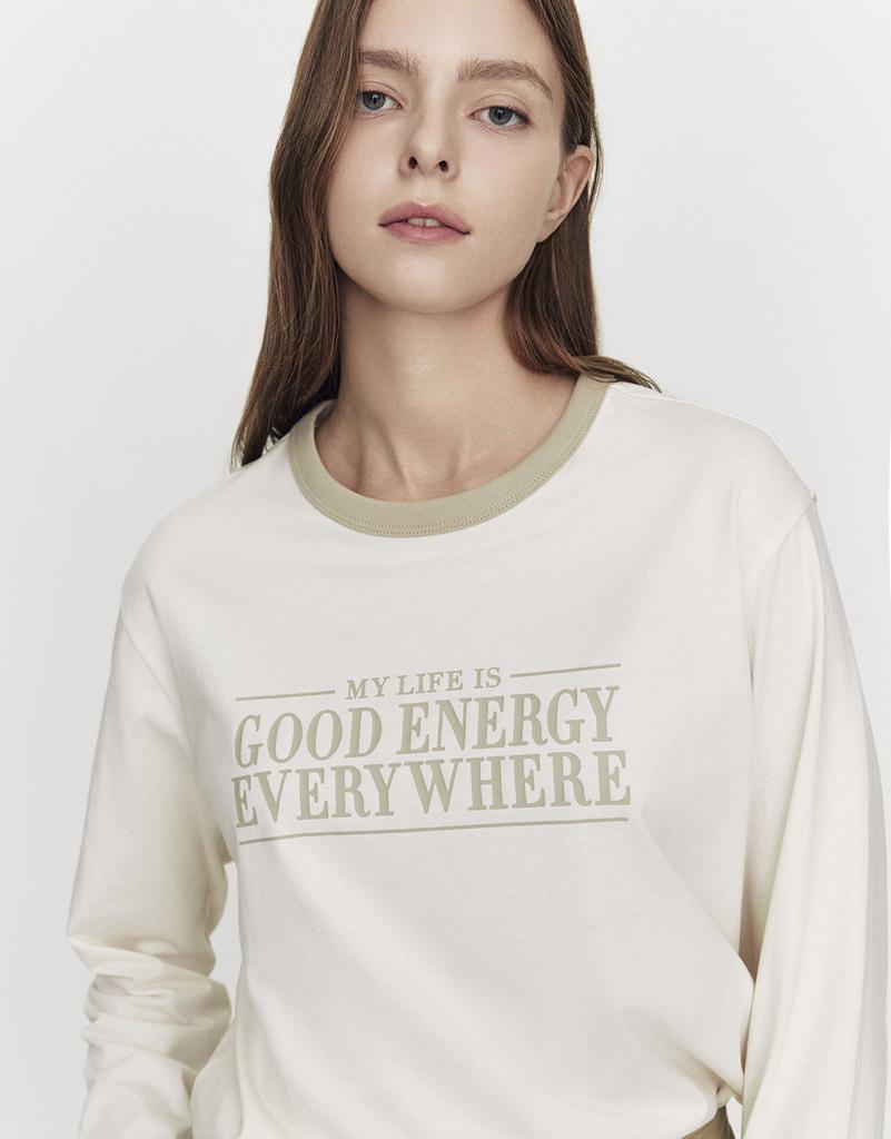 GIORDANO Loose Fit Graphic Long Sleeve Tee (Ringer/Gdrn) 395914 [6 Colors]
