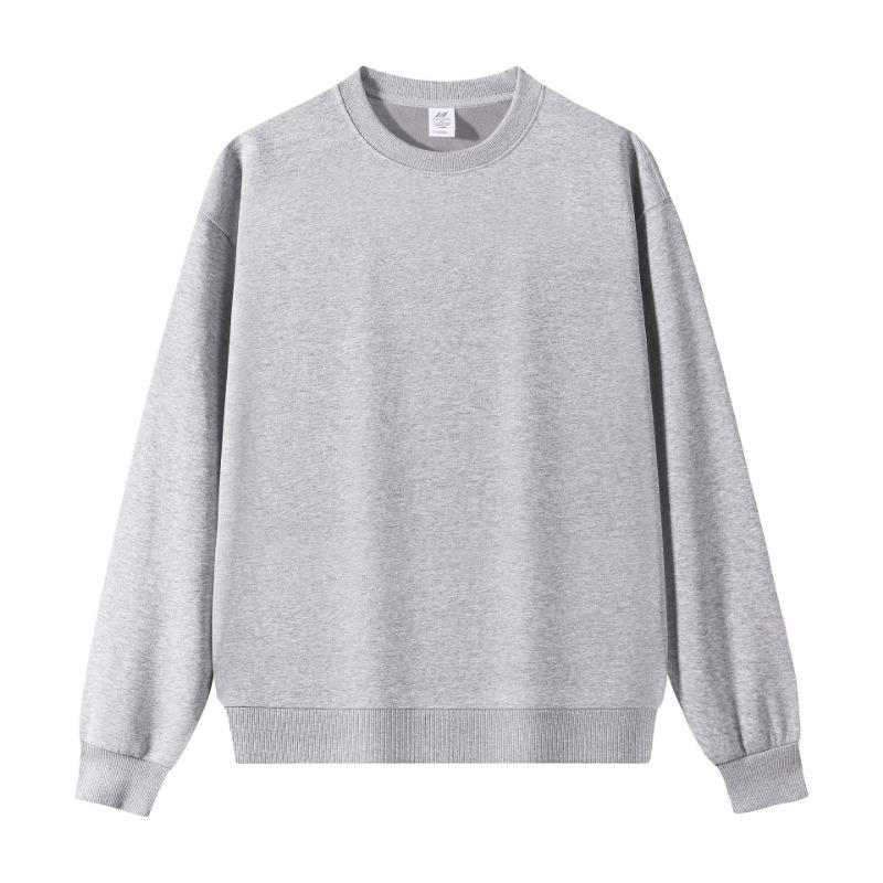 

Осень и зима новый хлопковый свитер с круглым вырезом однотонный свободный повседневный мужской и женский топ 3XL